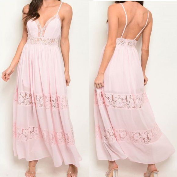 Change of Heart Pink Maxi Dress - Picture 3 of 4